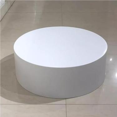 Imagem de Suportes redondos de exibição para mulheres - Pedestal para manequins, sapatos e bolsas - Decoração de eventos e base de plataforma de loja nupcial (branco, 60 x 15 cm)