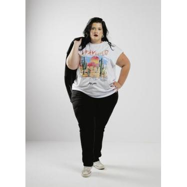 Imagem de Regata oversized feminina stay wild branco - jayjam rock wear - JAY JA