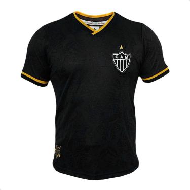 Imagem de Camisa Atlético Mineiro 2013 Home Preta Masculina Retrômania-Masculino