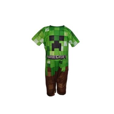 Imagem de Fantasia Roupa Infantil Minecraft - Fashion Sttyle Infinity, Verde, P