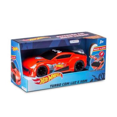 Imagem de Brinquedo Hot Wheels Carro Turbo Com Luz E Som - Br1431, Laranja