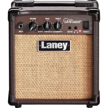 Imagem de Amplificador para Violão Laney LA10 10W com Equalizador de 3 Bandas e Entrada Aux Marrom 24CM