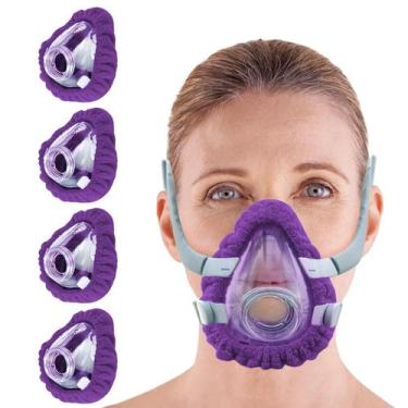 Imagem de Forros para Máscara CPAP NATAKU Paquete de 4 Grandes de Fleece