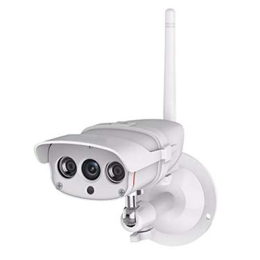 Imagem de Câmera de segurança externa wi-fi, câmera CCTV de visão noturna 1080p, detecção de movimento, sistema de vigilância à prova d'água IP 2.4G sem fio, cartão TF de suporte máximo 128G