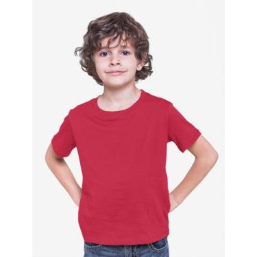 Imagem de Camiseta Infantil Menino Meia Manga Vermelho Cmc1 - Rs Variedades