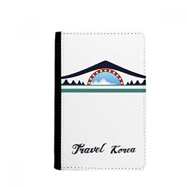 Imagem de Porta-passaporte tradicional arco memorial na Coreia Notecase Burse carteira carteira carteira porta-cartões