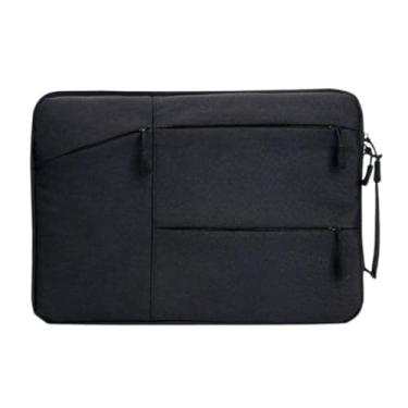 Imagem de Pasta Case Capa Proteção Para Notebook Apple Macbook Air Pro com Bolsos Frontais e Alça Preto