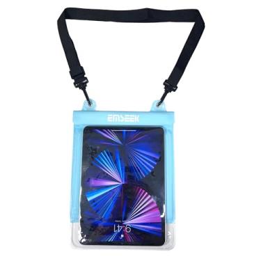 Imagem de EMSEEK Capa flutuante à prova d'água para tablet eReader, bolsa com suporte à prova d'água para iPad Pro Air 11 polegadas Galaxy Tab S9 Surface Go 3 Kindle Scribe até 29.2 cm (verde claro)