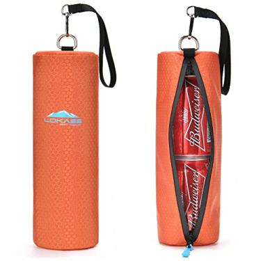 Imagem de Bolsa térmica de golfe, estojo de refrigerador de acampamento portátil, manga de cerveja impermeável macia unissex para bebidas/água engarrafada/guarda-chuva, para trabalho diário/viagem/caminhada - 2 peças