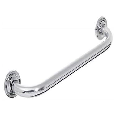 Imagem de Alça Apoio Banheiro Inox Kit 2 uni Cadeirante Idoso Acessibilidade Def
