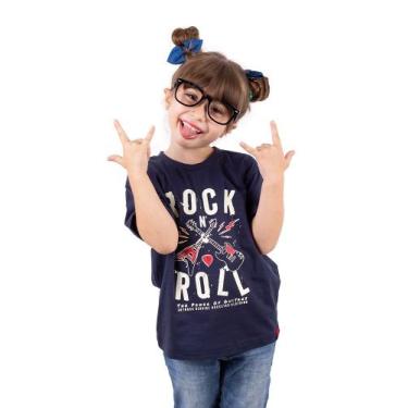 Imagem de Camiseta Infantil Guitarra Power Marinho - Art Rock, 04