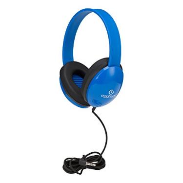 Imagem de Egghead Heavy Duty Kids’ Headphone w/Tangle-Free Cord, Blue