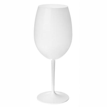 Imagem de Taça De Vinho Acrílico Branca Roma Curves 600ml