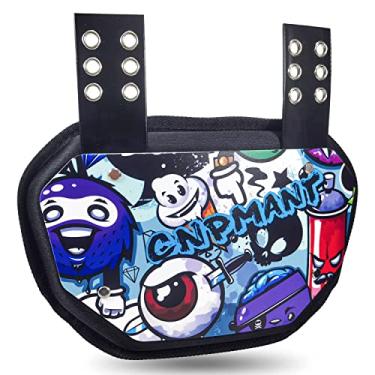 Imagem de CNPMANT Placa traseira de futebol esportivo para ombreiras de futebol americano