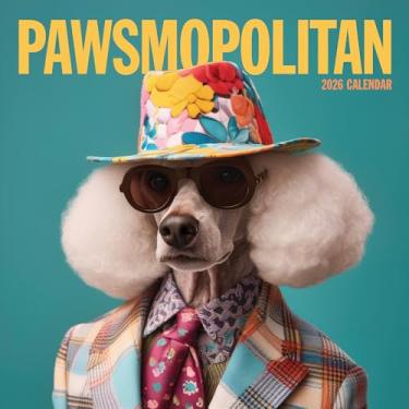 Imagem de TF Publishing Calendário de parede Pawsmopolitan 2026 - grades grandes para compromissos e agendamento - Calendário de parede mensal vertical 2026 com papel fosco premium para organização de casa e