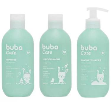Imagem de KIT SHAMPOO, CONDICIONADOR e SABONETE LIQ 250ML - BUBA CARE