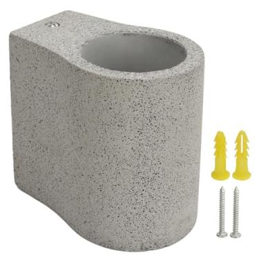 Imagem de Aperte de parede de cimento industrial estilo nórdico vintage para interior exterior, Hardwired 85-265V (10x10cm, branco quente 3000K)