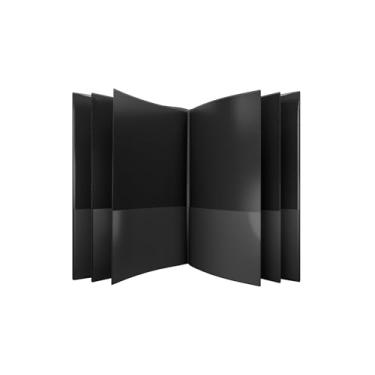 Imagem de Organizador de vários bolsos Nicky's®, pasta de 10 ou 14 páginas, à prova d'água, patenteado resistente a rasgos, plástico flexível, feito com orgulho nos EUA, substituto do fichário. (preto 10 em 1)