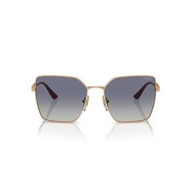 Imagem de Óculos de Sol Vogue Eyewear 0VO4284S 51524L Tam 56 / Rose Gold - Lentes Azul Gradiente