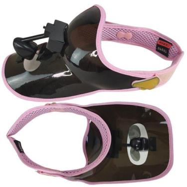 Imagem de Viseira Ventilador Praia Piscina Chapeu Helice Verao Lazer Sol Calor C