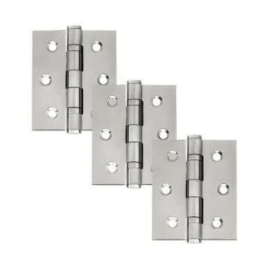 Imagem de Dobradiça Para Porta Haga Com Rolamento Embutir 60kg Inox 304 Com 3 Pe