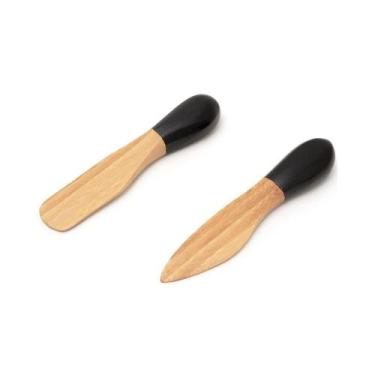Imagem de Conjunto 2 Utensílios De Bambu Oikos Para Antepasto Preto