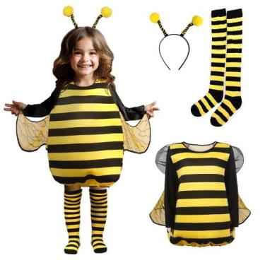 Imagem de Fantasia de Halloween MCJC Bumble Bee Kids com asas e bandana