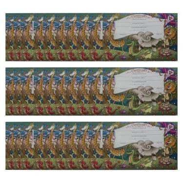 Imagem de Kit com 30 Certificados de Formatura: Tema Selva (Ensino Fundamental) 