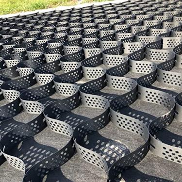 Imagem de Geo Grid for Walkway, grelha de entrada de cascalho de 2 polegadas / grade de estabilização de solo de serviço pesado para brinco de jardim no pátio, sistema de malha de pavimentação permeável