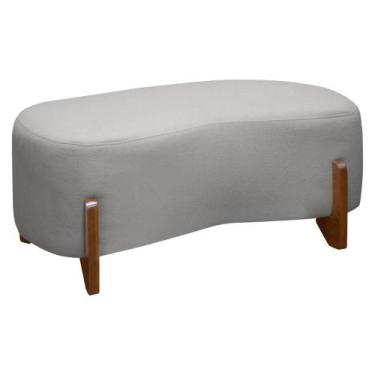 Imagem de Banqueta Decorativa Orgânica Puff Thor 100cm P/ Sala Bouclé - SOFA STO