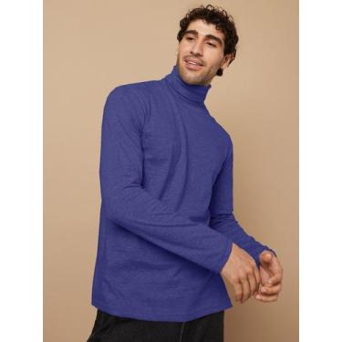 Imagem de Camiseta Gola Alta Masculina Slim Térmica Manga Longa - Slim Fitness, 