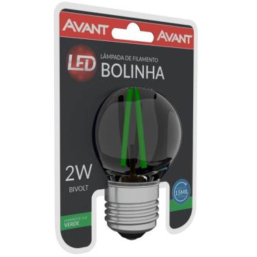 Imagem de Lâmpada Led Bolinha Filamento 2w Verde Bivolt Avant