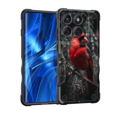 Imagem de EFGWSDER Capa para Moto Edge 2025, [camada dupla] [proteção contra quedas de grau militar de 3,5 m] Capa resistente à prova de choque para Motorola Moto Edge 2025 de 6,7 polegadas, Cardinals on The