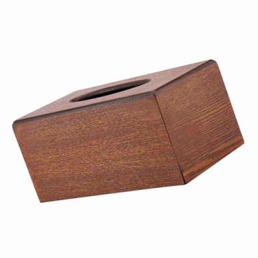 Imagem de Domary Caixa de Tecido Retangular de Madeira, Elegância Natural, Suporte de, Gaveta, para Sala de Estar, Quarto, Cozinha (Luz)