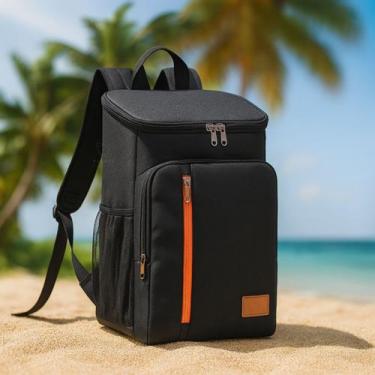 Imagem de Mochila Térmica Bolsa Impermeável Cooler Bebidas Piquenique Praia Parq