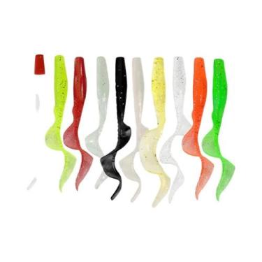 Imagem de Isca Artificial De Silicone Realista De 60MM 80MM, Conjunto De 10 Peça