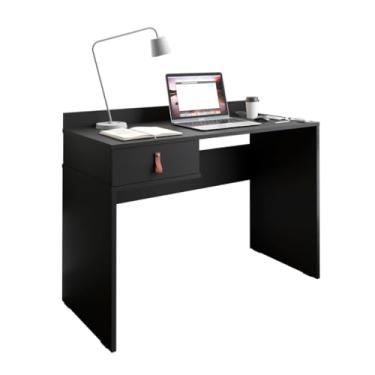 Imagem de Escrivaninha para Home Office com Gaveta – Mesa Compacta para Estudo e Trabalho(Preto)