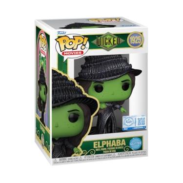Imagem de Funko Pop! Filmes: Wicked: For Good - Elphaba (Glitter) - Exclusiva Amazon - Figura de vinil colecionável - Ideia de presente - Mercadoria Oficial - Brinquedos para crianças e adultos