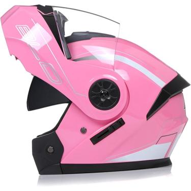 Imagem de Capacete De Motocicleta Flip-up Modular Capacetes De Moto Dot/Ece Aprovado Capacete Integral Crash Scooter Capacete Viseiras Duplas Flip Up Capacetes De Motocicleta Para Homens Mul, N, M/57-58CM