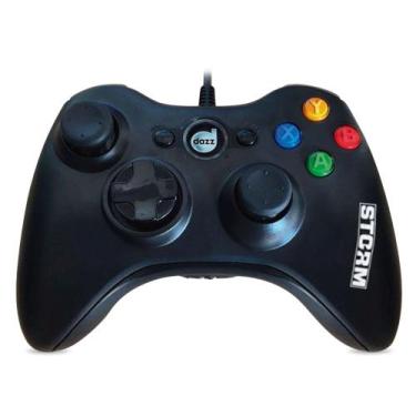 Imagem de Controle Double Shock Storm Console/PC Preto 624518 - Dazz