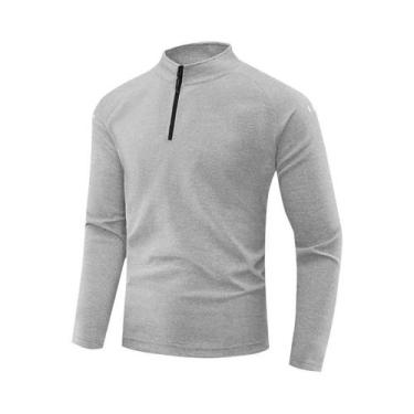 Imagem de Camiseta Masculina Preta Reflexiva De Manga Comprida Para Corrida, Rou