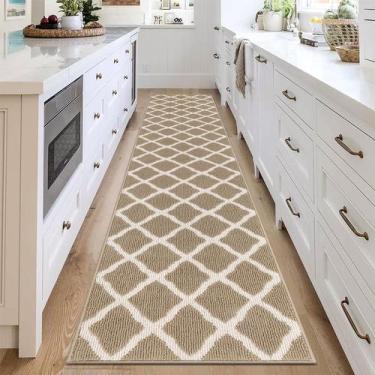 Imagem de Runner Alfombra SHACOS Entrada Cocina Pasillo 60x245 cm Beige