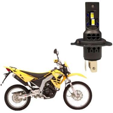 Imagem de Lâmpada Ultraled H4 Moto Kasinski Farol Alto Baixo Milha Branca 6000K 