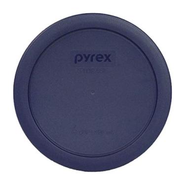 Imagem de Tampa de armazenamento redonda de 4 xícaras Pyrex 7201-PC para tigelas de vidro, Azul, 1