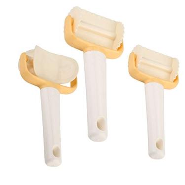 Imagem de Molde para máquina de biscoitos, molde para cortador de biscoitos, ferramentas de decoração de bolos, ferramenta de corte de massa de plástico, molde redondo para cozinha doméstica (3 peças/conjunto)