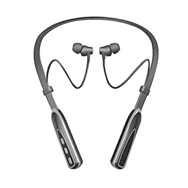 Imagem de SZAMBIT Fones de Ouvido Bluetooth 5.0,Fones de Ouvido Sem Fio com Microfone,Fones de Ouvido de Banda de Pescoço de Carregamento Rápido,Redução de Ruído,Leve,Ideal para Presentes (Preto)