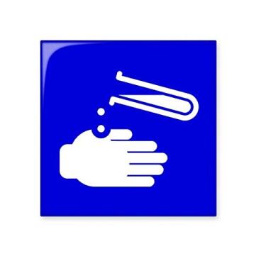 Imagem de Pedra adorna de tijolos vitrificados Azulejo de cerâmica quadrado azul de corrosão