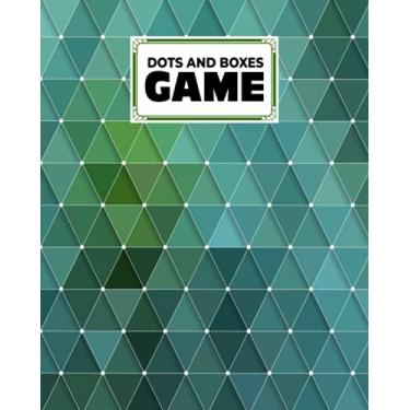 Imagem de Dots And Boxes Game: Premium Triangles Cover Dots And Boxes Game, A Classic Strategy Game - Large and Small Playing Squares, 120 Pages, size 8" x 10" by Carolin Haupt