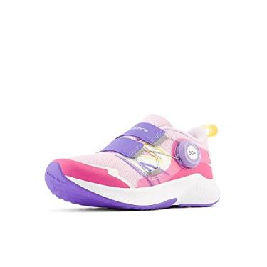 Imagem de New Balance Dynasoft Reveal V4 Boa (criança pequena) para meninos, Framboesa clara/rosa alto/índigo elétrico, 4 Big Kid