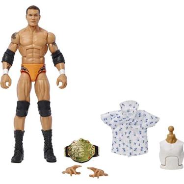Imagem de WWE Randy Orton SummerSlam Elite Collection Action Figure Dominik Mysterio Build-A-Figure Parts, Presente colecionável para idades de 8 anos e acima